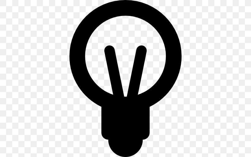 Incandescent Light Bulb Electricity, PNG, 512x512px, Light, Black And White, Electric Light, Electricity, Hand Download Free