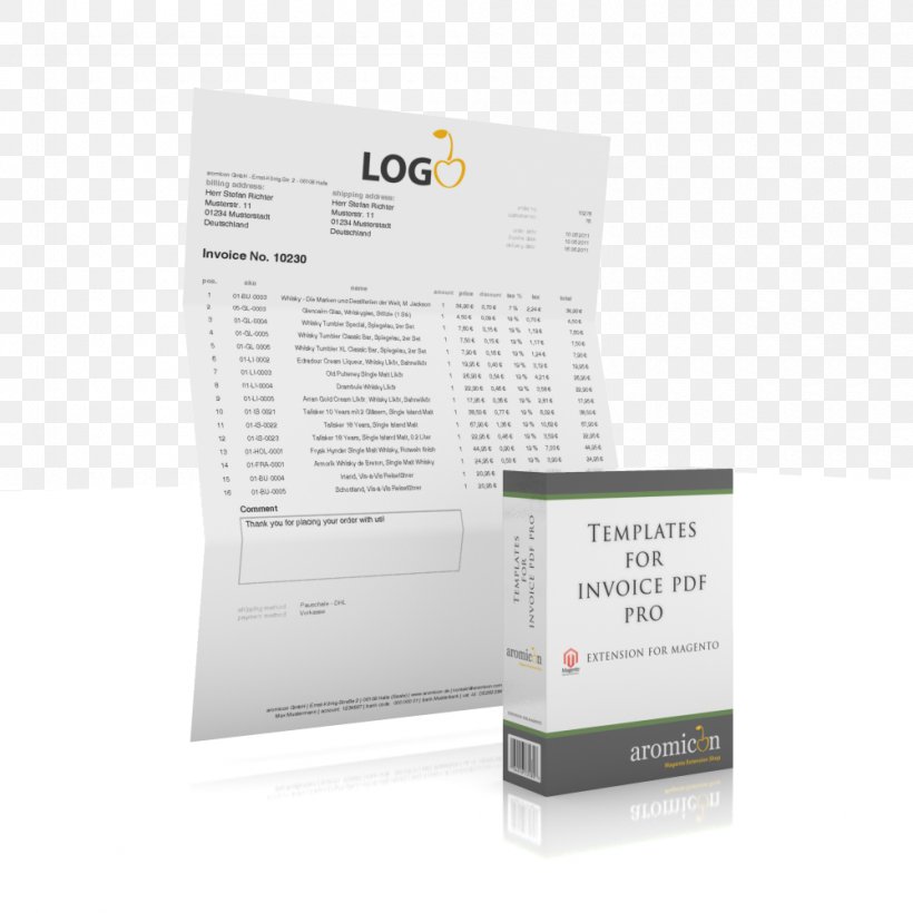 Invoice Graphic Design Graphics Brand, PNG, 1000x1000px, Invoice, Albaran, Brand, Magento, Magento Inc Download Free