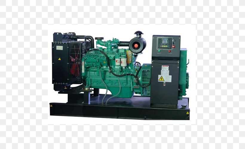 Electric Generator Diesel Generator Engine-generator Cummins Standby Generator, PNG, 500x500px, Electric Generator, Alternator, Business, Compressor, Cummins Download Free
