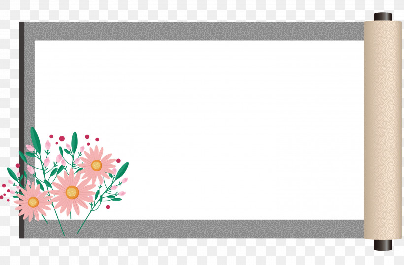 Scroll Frame Art Frame, PNG, 3000x1974px, Scroll Frame, Art Frame, Film Frame, Floral Design, Geometry Download Free