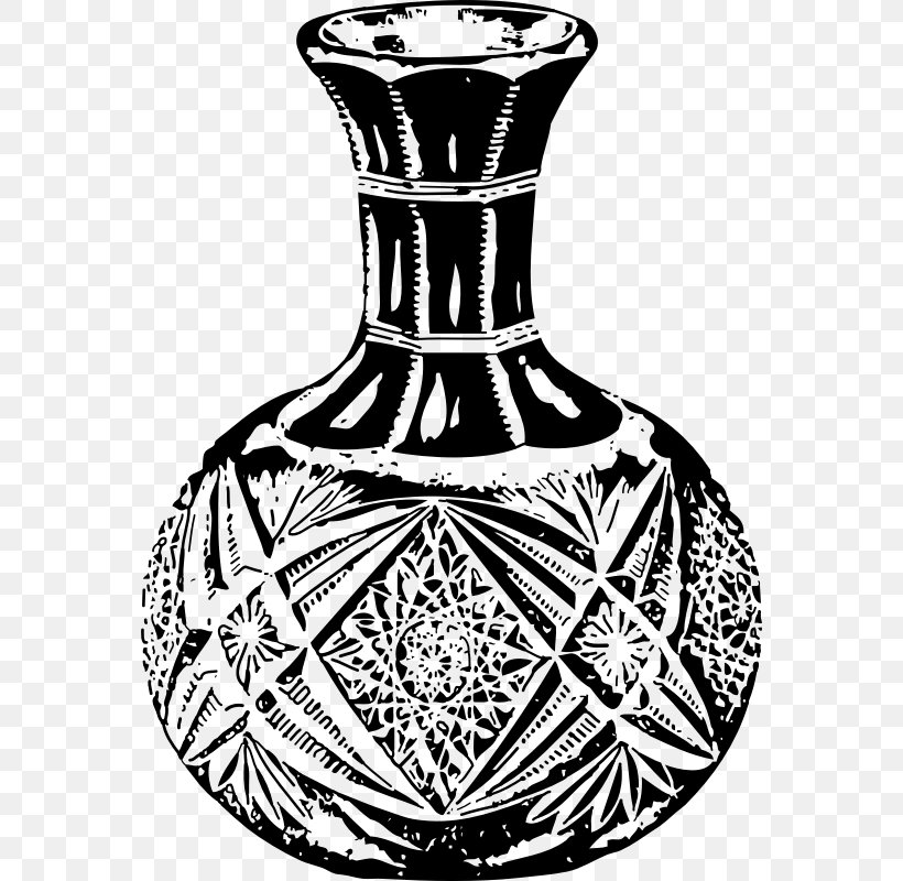 Vase Glass Clip Art, PNG, 564x800px, Vase, Artifact, Barware, Black And White, Bottle Download Free