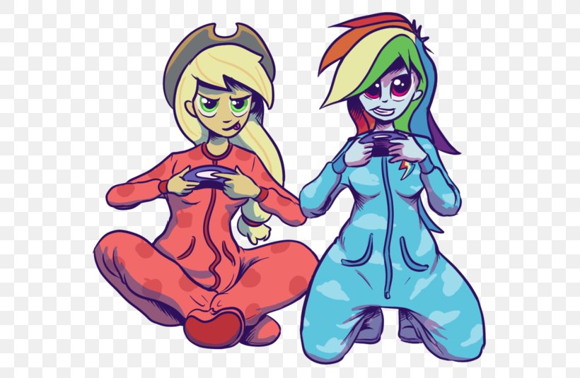 Applejack Rainbow Dash Pajamas My Little Pony: Equestria Girls Clip Art, PNG, 600x535px, Watercolor, Cartoon, Flower, Frame, Heart Download Free