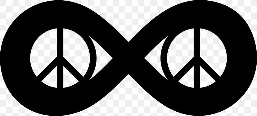 Peace Symbols Logo Trademark, PNG, 2272x1026px, Symbol, Abstract Art, Black And White, Brand, Logo Download Free
