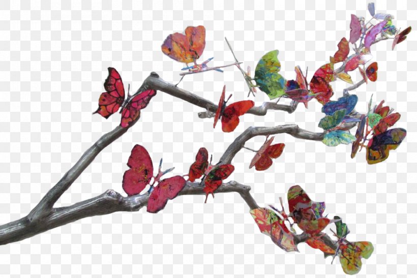 Sculpture Eternal Springtime ST.AU.150 MIN.V.UNC.NR AD Butterfly Leaf, PNG, 1000x668px, Sculpture, Blossom, Branch, Butterfly, Cherry Blossom Download Free
