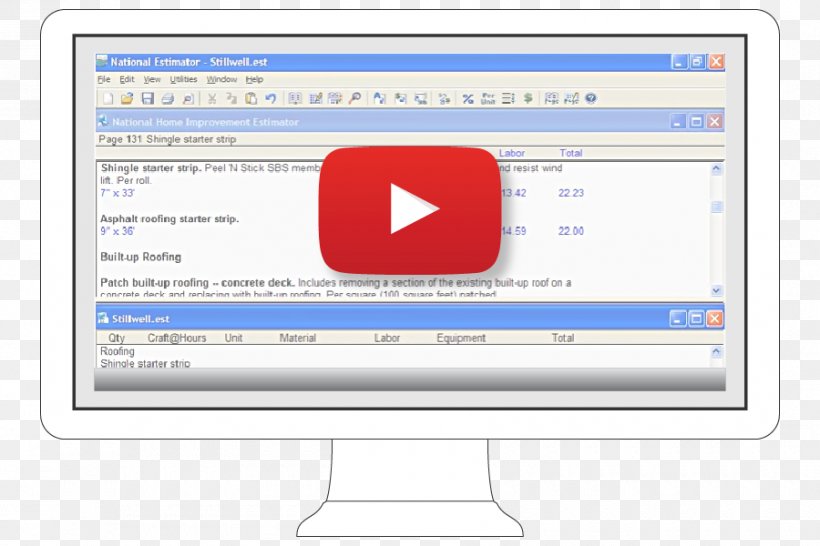 Computer Program Estimation Computer Software Estimator Video, PNG, 900x600px, Computer Program, Architectural Engineering, Area, Brand, Building Download Free