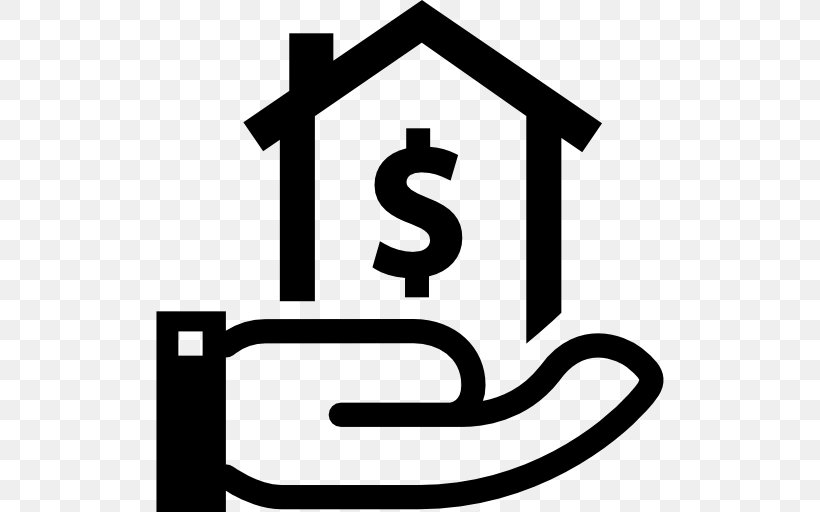 Dollar Sign House Home Equity Loan Finance, PNG, 512x512px, Dollar Sign, Area, Bank, Black And White, Brand Download Free
