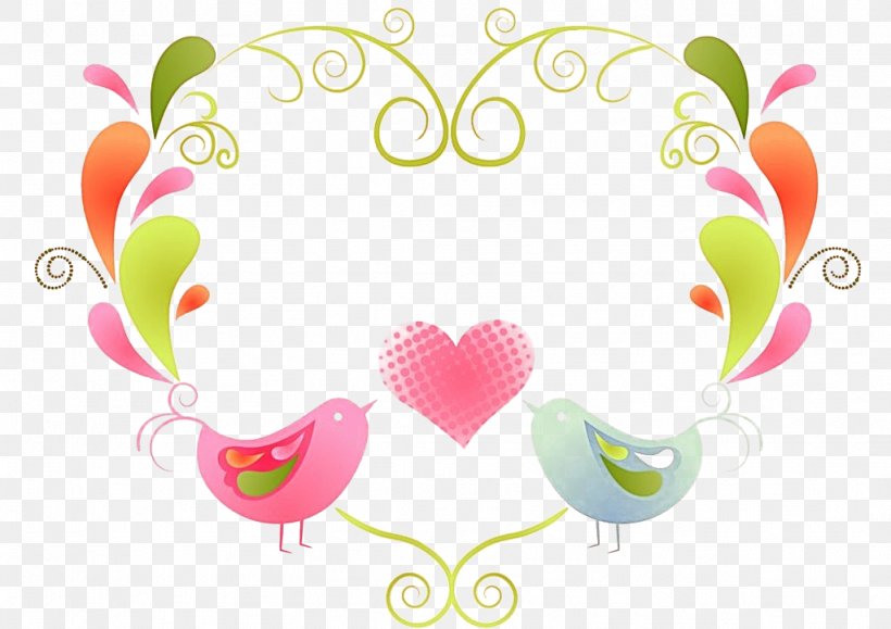 Lovebird Heart, PNG, 1024x724px, Watercolor, Cartoon, Flower, Frame, Heart Download Free