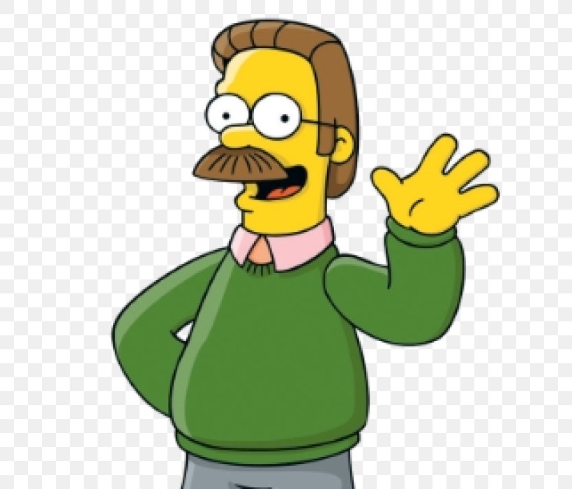 Ned Flanders Mr. Burns Homer Simpson Principal Skinner Apu Nahasapeemapetilon, PNG, 700x700px, Ned Flanders, Apu Nahasapeemapetilon, Beak, Bird, Cartoon Download Free