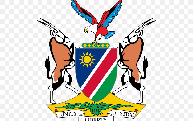 Coat Of Arms Of Namibia Coat Of Arms Of Namibia National Emblem National Coat Of Arms, PNG, 512x512px, Namibia, Area, Art, Artwork, Beak Download Free