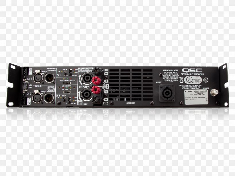 Audio Power Amplifier QSC Audio Products Electronics Sound, PNG, 2048x1536px, Audio Power Amplifier, Amplifier, Analog Signal, Audio, Audio Equipment Download Free