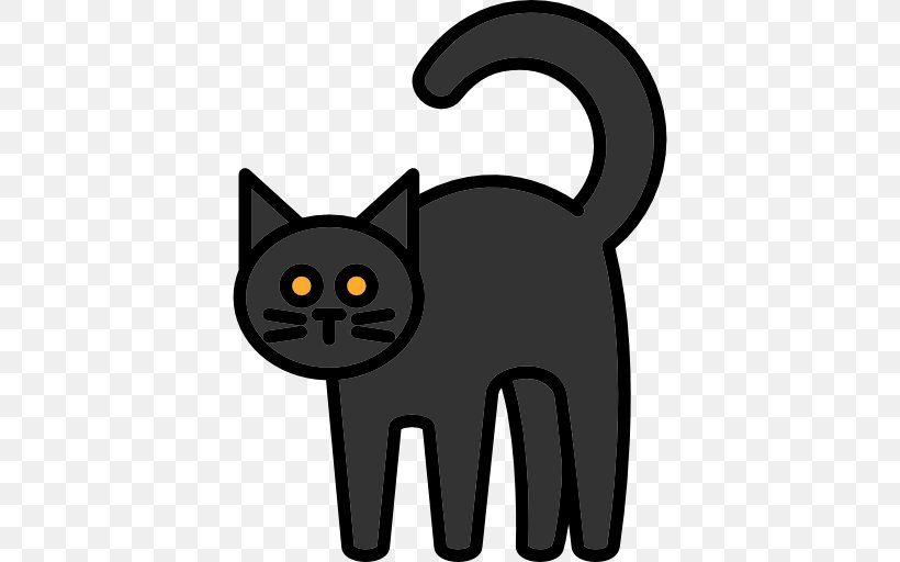 Black Cat Kitten Whiskers, PNG, 512x512px, Black Cat, Black, Black And White, Carnivoran, Cat Download Free