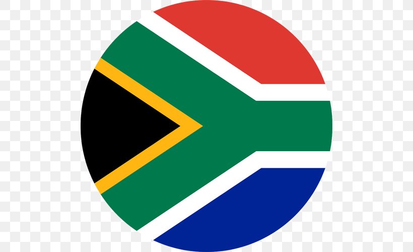 Flag Of South Africa National Flag, PNG, 500x500px, South Africa, Africa, Area, Flag, Flag Of South Africa Download Free