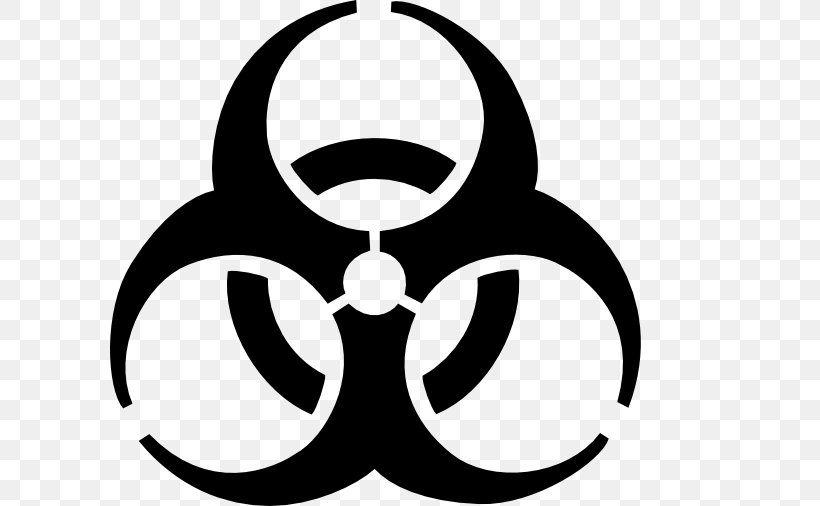 Hazard Symbol Biological Hazard Clip Art, PNG, 600x506px, Hazard Symbol, Artwork, Biological Hazard, Black, Black And White Download Free