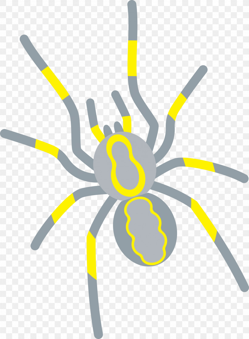 Insect Yellow Meter Line, PNG, 2197x3000px, Cartoon Spider, Insect, Line, Meter, Yellow Download Free