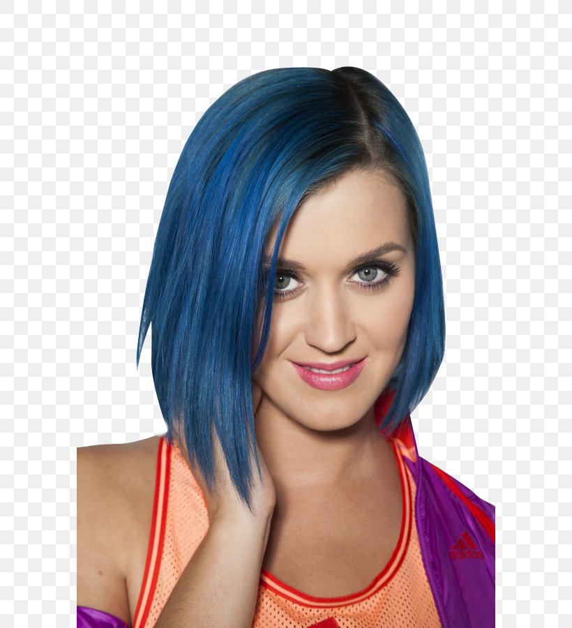 Katy Perry Hairstyle Bob Cut Blue Hair Png 600x900px Watercolor Cartoon Flower Frame Heart Download Free