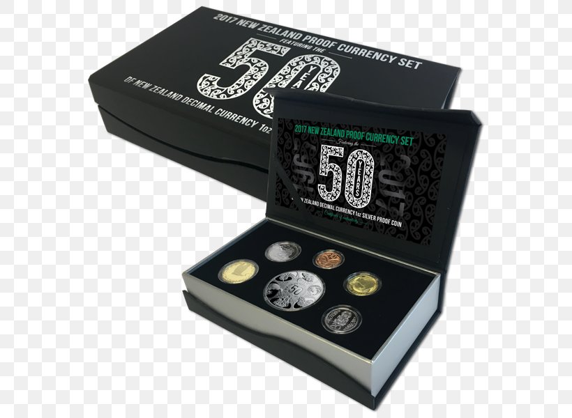 New Zealand Dollar Proof Coinage Coin Set, PNG, 600x600px, New Zealand, Box, Coin, Coin Set, Currency Download Free