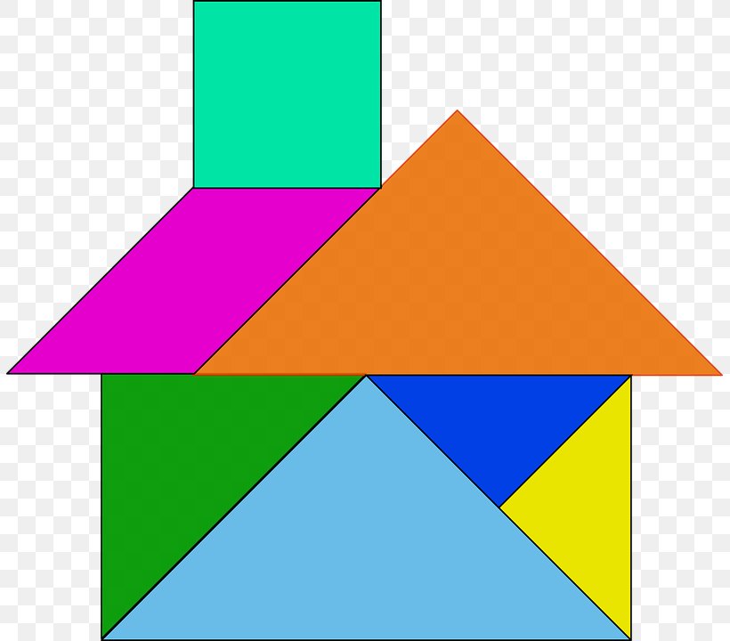 Tangram Puzzle Game Clip Art, PNG, 805x720px, Tangram, Area, Game, House, Puzzle Download Free