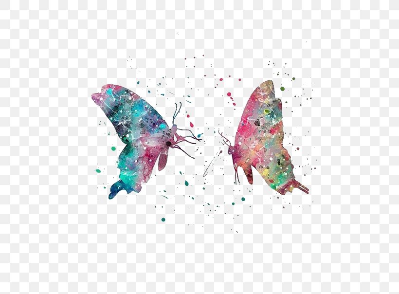 Butterfly Watercolor Painting, PNG, 483x604px, Butterfly, Animation, Art, Butterflies And Moths, Butterfly House Download Free