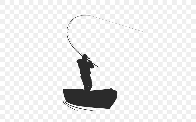 Fishing Silhouette Fisherman, PNG, 512x512px, Fishing, Black, Black And White, Boat, Fisherman Download Free
