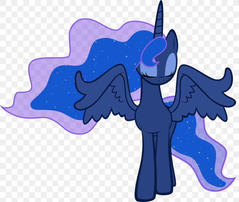 My Little Pony Princess Luna Winged Unicorn, PNG, 971x822px, Pony, Blue, Cartoon, Cobalt Blue, Electric Blue Download Free