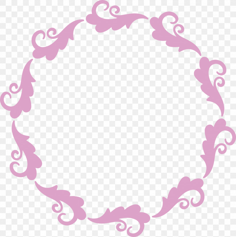 Floral Frame Flower Frame Monogram Frame, PNG, 2988x3000px, Floral Frame, Circle, Flower Frame, Magenta, Monogram Frame Download Free