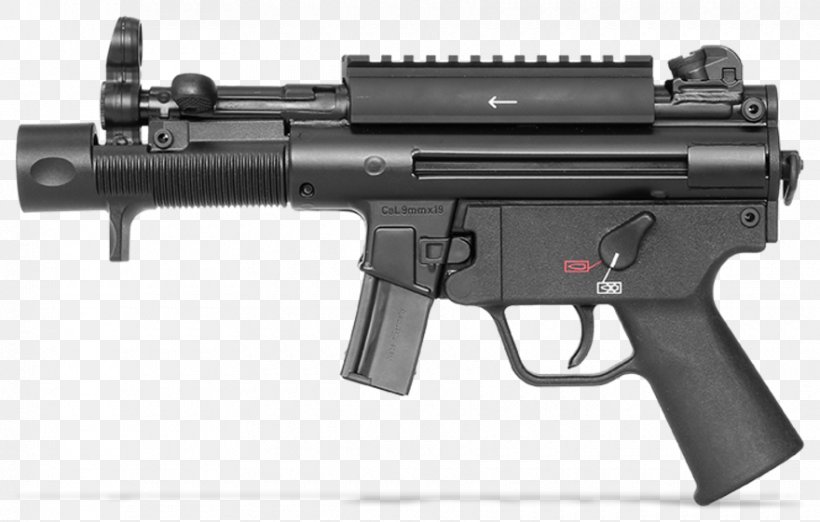 Heckler & Koch MP5 Semi-automatic Pistol Semi-automatic Firearm 9×19mm Parabellum, PNG, 880x561px, Watercolor, Cartoon, Flower, Frame, Heart Download Free