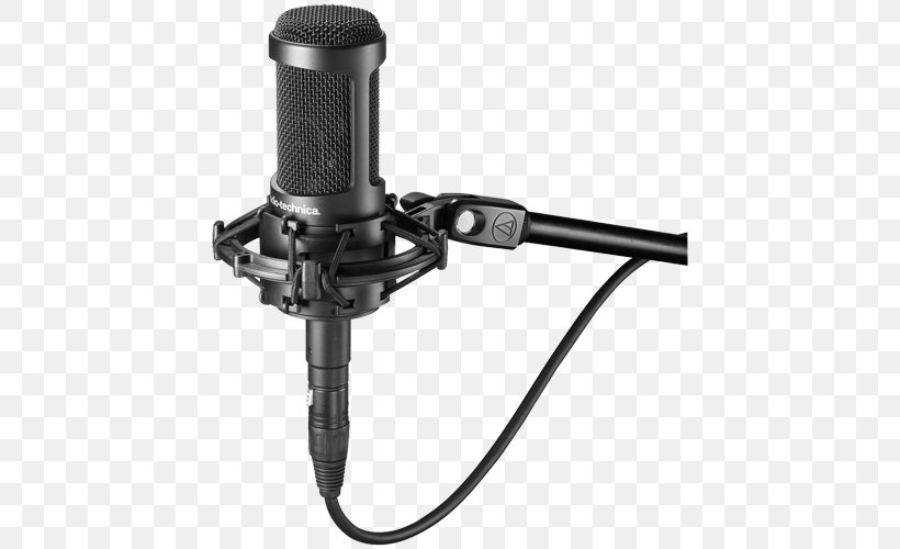 Microphone Audio-Technica AT2035 AUDIO-TECHNICA CORPORATION Recording Studio Audio-Technica AT2020, PNG, 500x500px, Watercolor, Cartoon, Flower, Frame, Heart Download Free