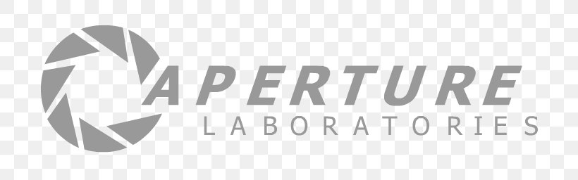 Portal 2 Half-Life Aperture Laboratories Laboratory, PNG, 720x256px, Portal 2, Aperture Laboratories, Black And White, Brand, Chell Download Free