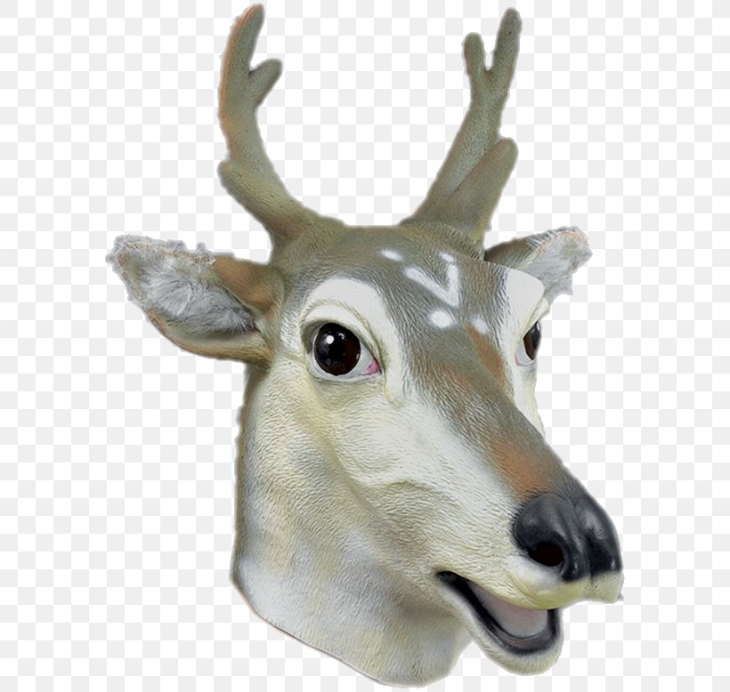 Reindeer Mask Gorilla White-tailed Deer, PNG, 600x778px, Reindeer, Animal, Antler, Deer, Fauna Download Free