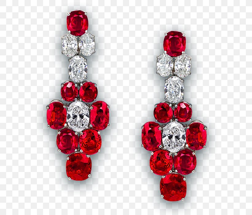 Ruby Earring Jewellery Red Diamond, PNG, 700x700px, Ruby, Blood Diamond, Body Jewelry, Diamond, Diamond Color Download Free
