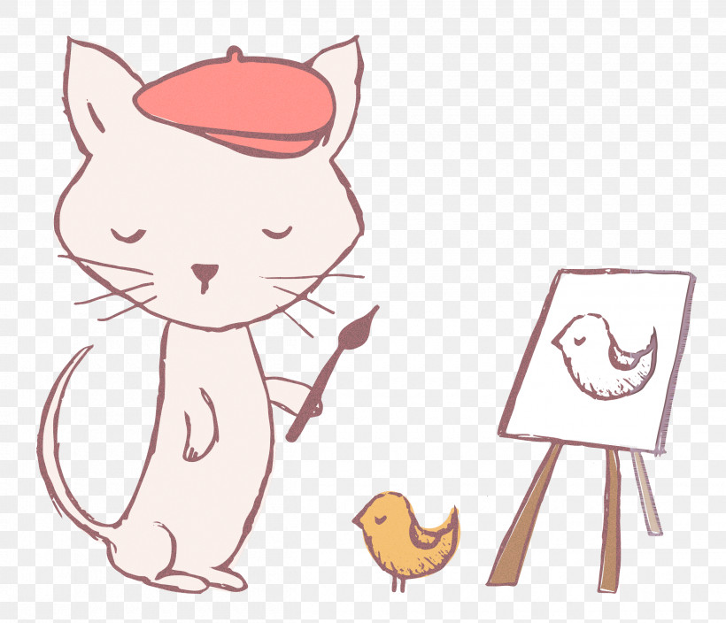 Cat Kitten Paw Line Art Whiskers, PNG, 2500x2147px, Cartoon Cat, Art, Cat, Character, Kitten Download Free