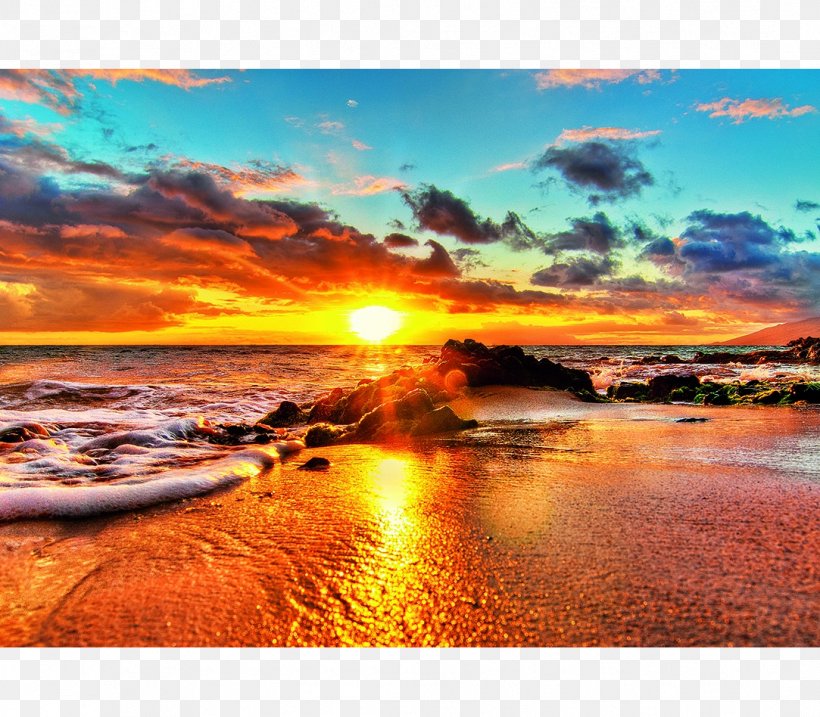 Maui Jigsaw Puzzles Educa Borràs Napili Bay, PNG, 1083x948px, Maui, Afterglow, Beach, Calm, Dawn Download Free