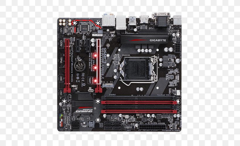 Intel Core GIGABYTE B250M-GAMING 3 Motherboard LGA 1151, PNG, 500x500px, Intel, Atx, Central Processing Unit, Computer Component, Computer Cooling Download Free