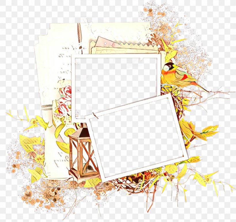 Picture Frame, PNG, 1091x1024px, Cartoon, Picture Frame, Rectangle, Yellow Download Free