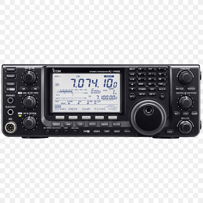 Transceiver Icom Incorporated Shortwave Radiation 6-meter Band Antenna Tuner, PNG, 1000x1000px, 6meter Band, Transceiver, Antenna Tuner, Audio Receiver, Band Download Free