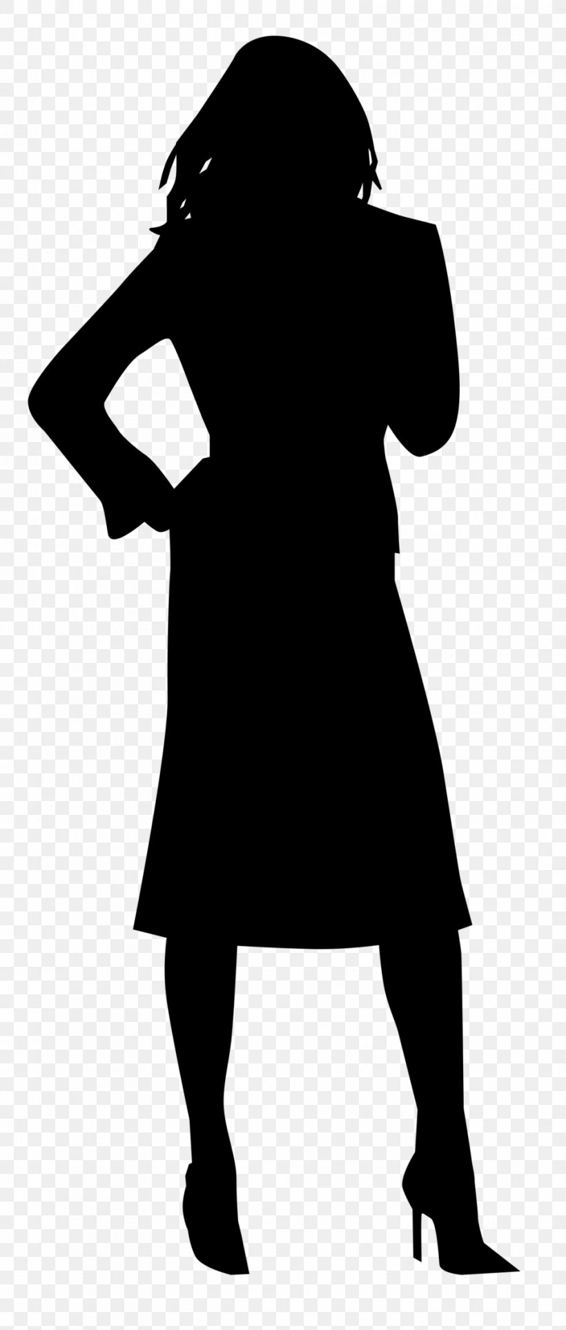 Woman Cartoon, PNG, 958x2251px, Silhouette, Black, Blackandwhite, Dress, Female Download Free