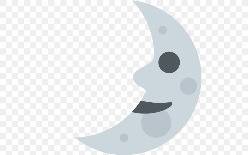 Crescent Eerste Kwartier Moon Emoji Lunar Phase, PNG, 512x512px, Crescent, Category Of Being, Eerste Kwartier, Emoji, Emojipedia Download Free