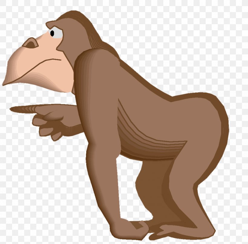 Gorilla Primate Monkey Animal Clip Art, PNG, 1024x1008px, Gorilla, Animal, Bear, Big Cats, Carnivoran Download Free