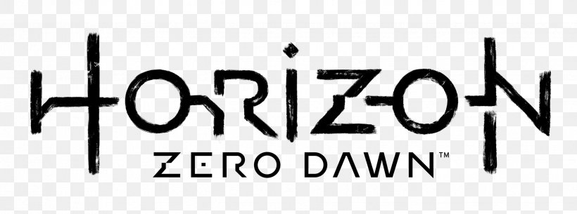 Horizon Zero Dawn: The Frozen Wilds PlayStation 4 Monster Hunter: World Electronic Entertainment Expo Guerrilla Games, PNG, 2684x1000px, Horizon Zero Dawn The Frozen Wilds, Action Roleplaying Game, Aloy, Black And White, Brand Download Free