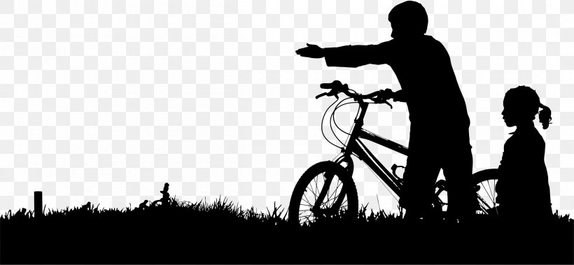 Bicycle Cycling BMX Motorcycle, PNG, 2400x1110px, Bicycle, Bicycle Accessory, Bicycle Frame, Black, Black And White Download Free