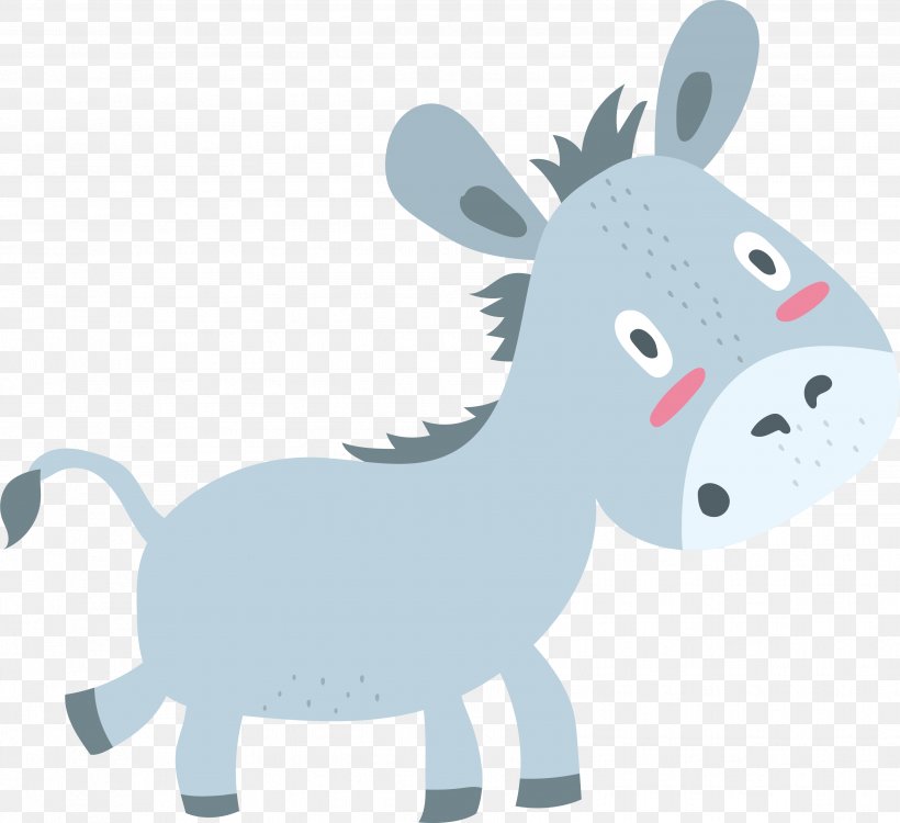 Donkey Horse Clip Art, PNG, 3519x3221px, Donkey, Drawing, Fictional Character, Horse, Horse Like Mammal Download Free