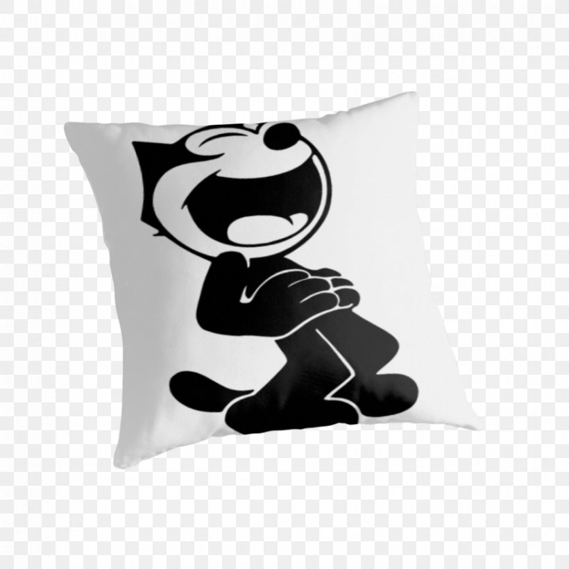 Felix The Cat Cushion Throw Pillows Decal, PNG, 875x875px, Felix The Cat, Black, Cartoon, Child, Comics Download Free