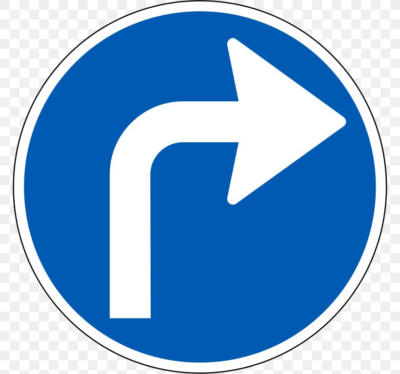 Traffic Sign Direction, Position, Or Indication Sign Road Mandatory Sign, PNG, 768x768px, Traffic Sign, Area, Blue, Brand, Driving Download Free