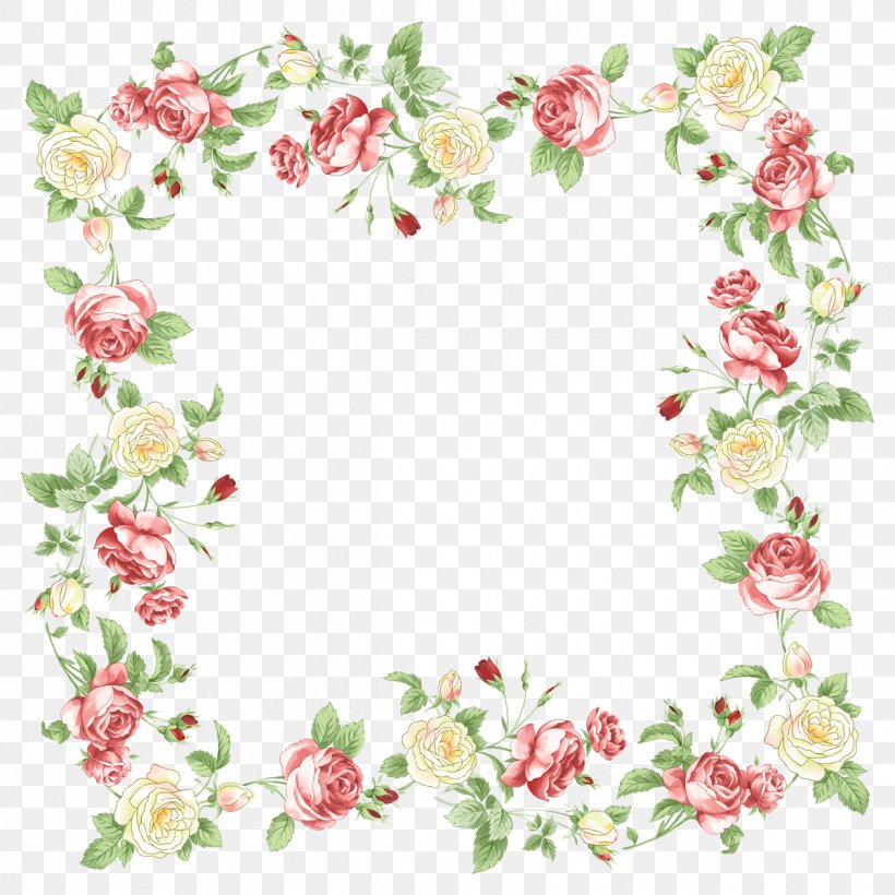 Borders And Frames Borders Clip Art Floral Design Flower, PNG, 1200x1200px, Borders And Frames, Borders Clip Art, Floral Design, Flower, Flower Garden Download Free
