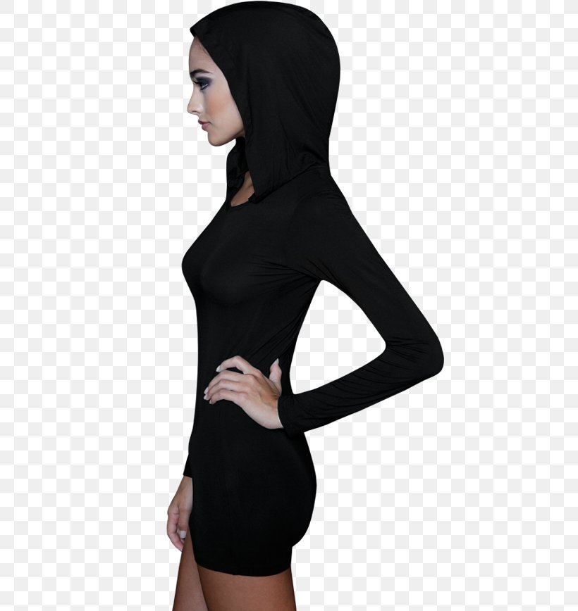 Hoodie Little Black Dress Clothing Neckline Top, PNG, 646x868px, Hoodie, Bamboo Textile, Black, Clothing, Dress Download Free