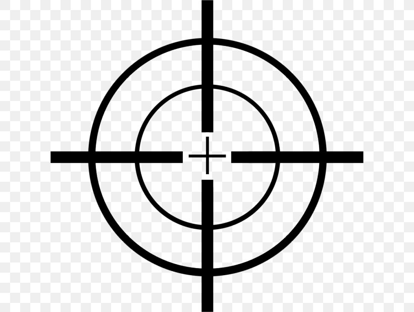 Reticle Telescopic Sight Clip Art, PNG, 620x618px, Reticle, Area, Black And White, Line Art, Royaltyfree Download Free