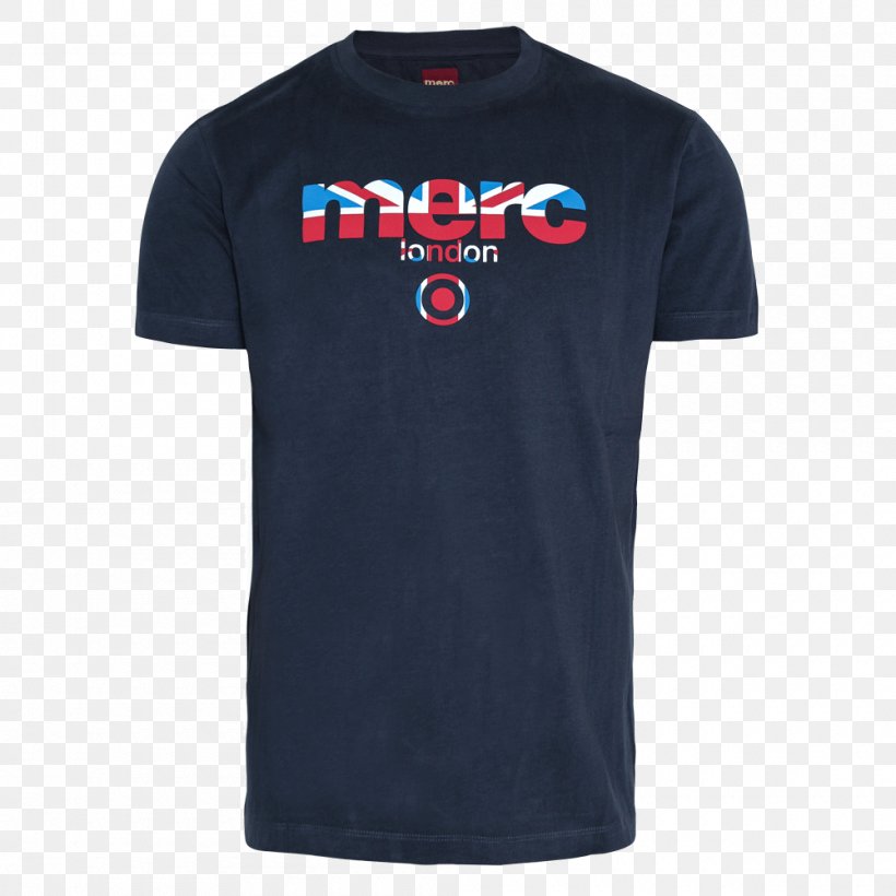 T-shirt Cleveland Indians Sleeve Blue, PNG, 1000x1000px, Tshirt, Active Shirt, Blue, Brand, Cleveland Indians Download Free