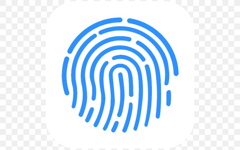 Touch ID IPod Touch KeyTouch Fingerprint IPhone 5s, PNG, 512x512px, Touch Id, Android, Apple, Area, Blue Download Free