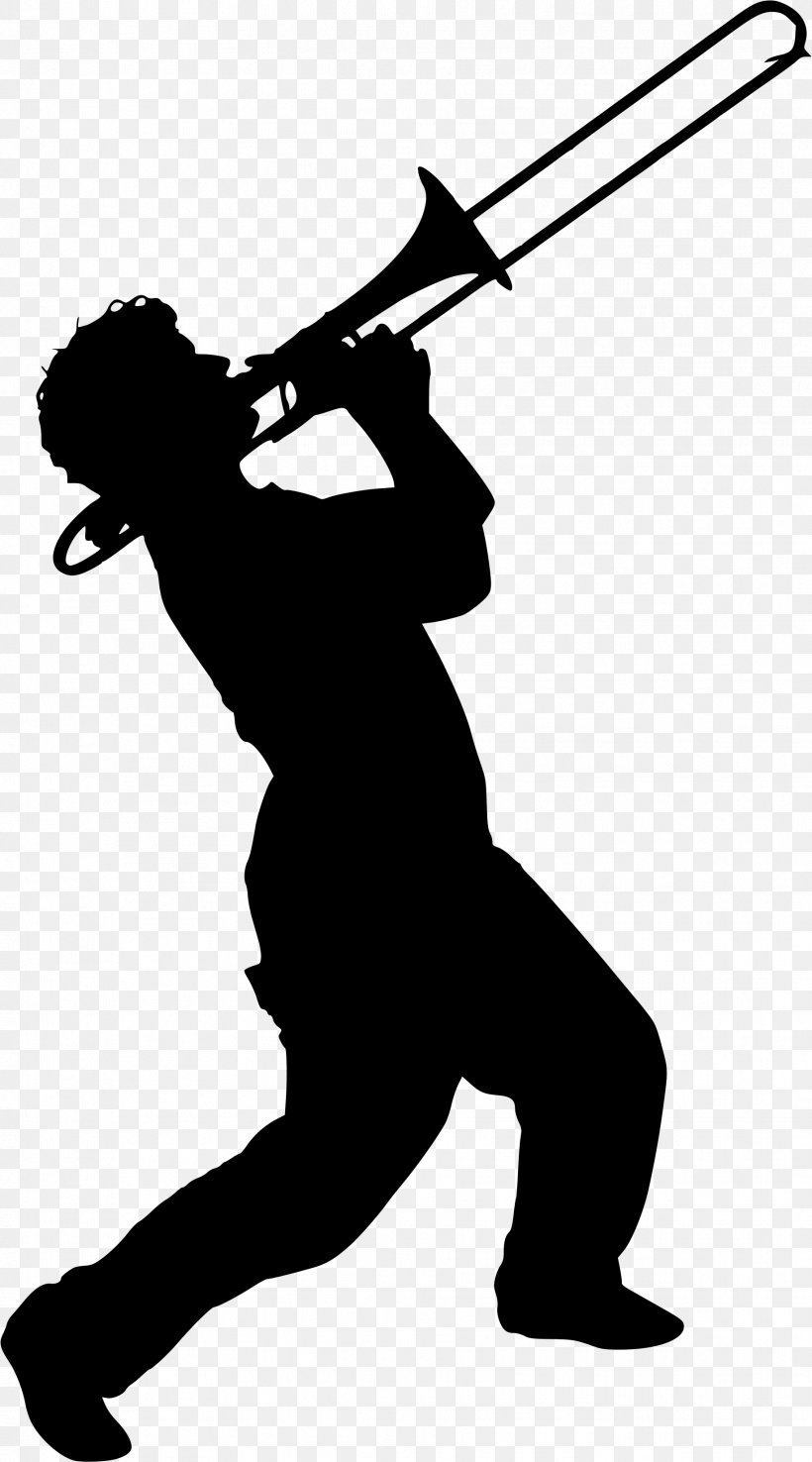 trumpet player silhouette clipart toddler
