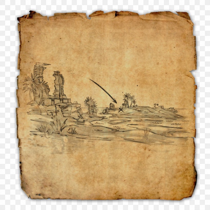 The Elder Scrolls Online The Elder Scrolls II: Daggerfall Treasure Map, PNG, 1024x1024px, Elder Scrolls Online, Buried Treasure, Cyrodiil, Elder Scrolls, Elder Scrolls Ii Daggerfall Download Free